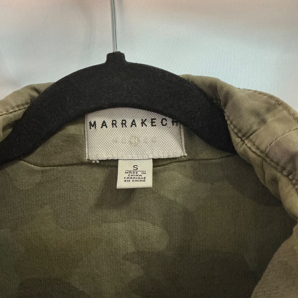 ANTHROPOLOGY MARRAKECH Camo Faravel Moto Utility Short Jacket Size Small - Picture 5 of 8